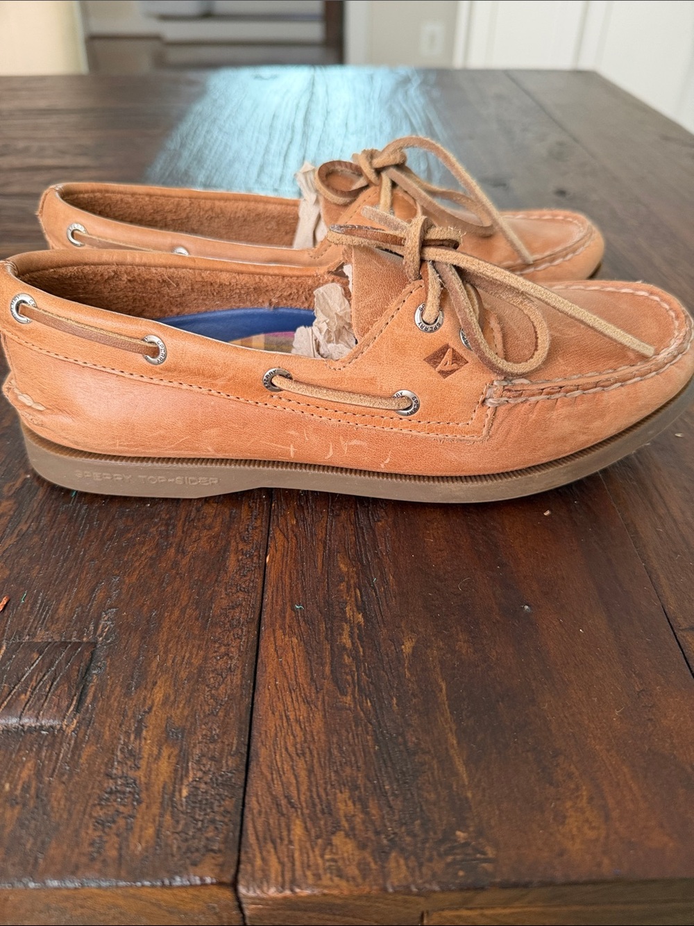 Sperry Boat Shoes A/O Sahara Honey Sole - Women's Size 6